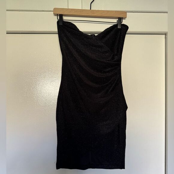 Meshki Lurex Strapless Dress Medium - Picture 1 of 7